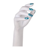 Hexed Billie Doe Blue Cosplay Nail Stickers Halloween Carnival Costume Accessories