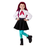 Hexed Billie White School Uniform for Kids Children Cosplay Costume Halloween Carnival Party Suit