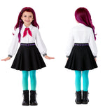 Hexed Billie White School Uniform for Kids Children Cosplay Costume Halloween Carnival Party Suit