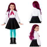 Hexed Billie White School Uniform for Kids Children Cosplay Costume Halloween Carnival Party Suit