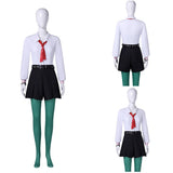 Hexed Billie Women White School Uniform Cosplay Costume Halloween Carnival Party Suit 