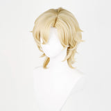 Honkai: Star Rail Aventurine Cosplay Gold Wig Heat Resistant Synthetic Hair