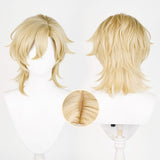 Honkai: Star Rail Aventurine Cosplay Gold Wig Heat Resistant Synthetic Hair