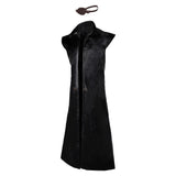 House of the Dragon 2 Prince Aemond Targaryen Black Sleeveless Coat With Eye Patch Cosplay Costume Outfits