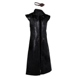 House of the Dragon 2 Prince Aemond Targaryen Black Sleeveless Coat With Eye Patch Cosplay Costume Outfits