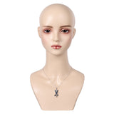House of the Dragon 2 Rhaenys Targaryen Silver Necklace Cosplay Accessories Props