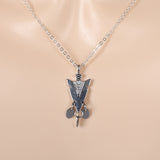 House of the Dragon 2 Rhaenys Targaryen Silver Necklace Cosplay Accessories Props