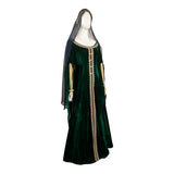 House of the Dragon Alicent Hightower Dark Green Dress Cosplay Costume Outfits Halloween Carnival Suit