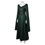 House of the Dragon Alicent Hightower Dark Green Long Dress Cosplay Costume Outfits