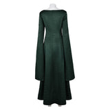 House of the Dragon Alicent Hightower Dark Green Long Dress Cosplay Costume Outfits