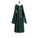 House of the Dragon Alicent Hightower Green Dress Cosplay Costume Halloween Carnival Party Suit 