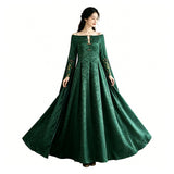 House of the Dragon Alicent Hightower Green Dress Cosplay Costume Halloween Carnival Party Suit