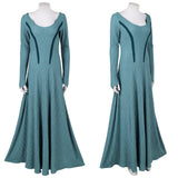 House of the Dragon Alicent Hightower Women Green Dress Cosplay Costume Halloween Carnival Party Suit