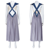 House of the Dragon Daenerys Targaryen Women Gray Dress Cosplay Costume Halloween Carnival Party Suit