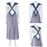 House of the Dragon Daenerys Targaryen Women Gray Dress Cosplay Costume Halloween Carnival Party Suit