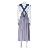 House of the Dragon Daenerys Targaryen Women Gray Dress Cosplay Costume Halloween Carnival Party Suit