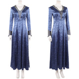 House of the Dragon Helaena Targaryen Women Blue Dress Cosplay Costume Halloween Carnival Party Suit