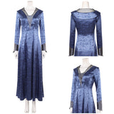 House of the Dragon Helaena Targaryen Women Blue Dress Cosplay Costume Halloween Carnival Party Suit