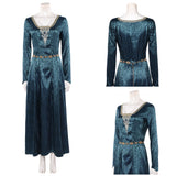 House of the Dragon Helaena Targaryen Women Green Dress Cosplay Costume Halloween Carnival Party Suit