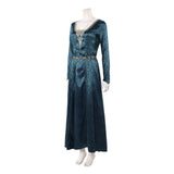 House of the Dragon Helaena Targaryen Women Green Dress Cosplay Costume Halloween Carnival Party Suit