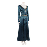 House of the Dragon Helaena Targaryen Women Green Dress Cosplay Costume Halloween Carnival Party Suit