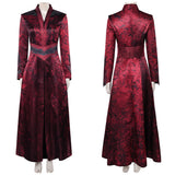 House of the Dragon Princess Rhaenyra Targaryen Women Red Outfit Cosplay Costume Halloween Carnival Party Suit