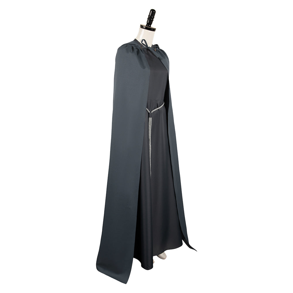 Dragonhide Robe House of the Dragon Rhaenyra Targaryen Dark Gray Robe Set Cosplay Cost ...