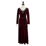 House of the Dragon Rhaenyra Targaryen Dark Red Dress Cosplay Costume Outfits Halloween Carnival Suit