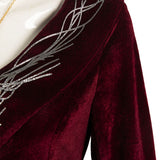 House of the Dragon Rhaenyra Targaryen Dark Red Dress Cosplay Costume Outfits Halloween Carnival Suit