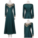 House of the Dragon Season 3 Alicent Hightower Women Green Dress Cosplay Costume Halloween Carnival Party Suit
