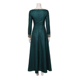 House of the Dragon Season 3 Alicent Hightower Women Green Dress Cosplay Costume Halloween Carnival Party Suit