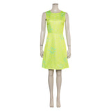 Inside Out 2 2024 Movie Joy Green Dress Cosplay Costume Outfits Halloween Carnival Suit