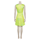 Inside Out 2 2024 Movie Joy Green Dress Cosplay Costume Outfits Halloween Carnival Suit