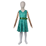 Inside Out 2 Disgust Green Dress Childrenswear Kids Children Cosplay Costume Outfits Halloween Carnival Suit
