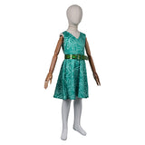 Inside Out 2 Disgust Green Dress Childrenswear Kids Children Cosplay Costume Outfits Halloween Carnival Suit