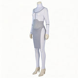 Invincible Anissa White Jumpsuit Cosplay Costume Halloween Carnival Party Suit