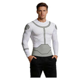 Invincible Conquest Grey T-Shirt Male Cosplay Costume Halloween Carnival Party Suit