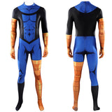 Invincible Mark Grayson Blue Outfit Cosplay Costume Halloween Carnival Party Suit  