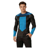 Invincible Mark Grayson Blue T-Shirt Cosplay Costume Halloween Carnival Party Suit