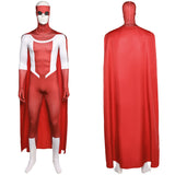 Invincible Costume Mark Grayson Cosplay Red Jumpsuit For Adult Man Halloween Carnival Suit