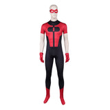 Invincible Oliver Grayson Black Red Outfit Cosplay Costume Halloween Carnival Party Suit