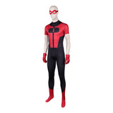 Invincible Oliver Grayson Black Red Outfit Cosplay Costume Halloween Carnival Party Suit