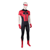Invincible Oliver Grayson Black Red Outfit Cosplay Costume Halloween Carnival Party Suit