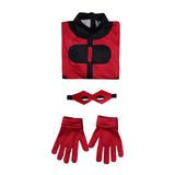 Invincible Oliver Grayson Black Red Outfit Cosplay Costume Halloween Carnival Party Suit