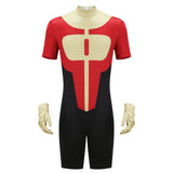 Invincible Oliver Grayson Red Body Suit Cosplay Costume Halloween Carnival Party Suit