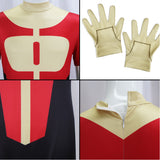 Invincible Oliver Grayson Red Body Suit Cosplay Costume Halloween Carnival Party Suit
