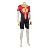 Invincible Oliver Grayson Red Yellow Black Outfit Cosplay Costume Halloween Carnival Party Suit