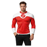 Invincible Thragg Red T-Shirt Male Cosplay Costume Halloween Carnival Party Suit