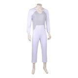 Invincible Thragg White Jumpsuit Cosplay Costume Halloween Carnival Party Suit