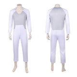Invincible Thragg White Jumpsuit Cosplay Costume Halloween Carnival Party Suit